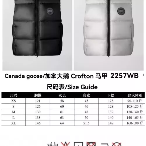 Cheap Canada Goose Down Feather Coat Sleeveless For Women #1363619 Replica Wholesale [$115.00 USD] [ITEM#1363619] on Replica Canada Goose Down Feather Coat