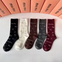 Cheap MIU MIU Socks #1352943 Replica Wholesale [$36.00 USD] [ITEM#1352943] on Replica MIU MIU Socks