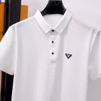 Cheap Prada T-Shirts Short Sleeved For Men #1353773 Replica Wholesale [$48.00 USD] [ITEM#1353773] on Replica Prada T-Shirts