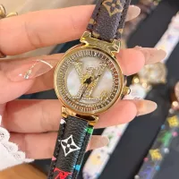 Cheap Louis Vuitton Watches In Gold For Women #1353838 Replica Wholesale [$39.00 USD] [ITEM#1353838] on Replica Louis Vuitton Watches