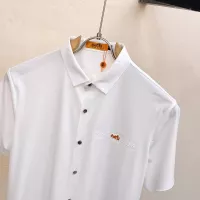 Cheap Hermes Shirts Short Sleeved For Men #1353864 Replica Wholesale [$52.00 USD] [ITEM#1353864] on Replica Hermes Shirts