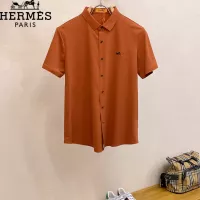 Cheap Hermes Shirts Short Sleeved For Men #1353865 Replica Wholesale [$52.00 USD] [ITEM#1353865] on Replica Hermes Shirts