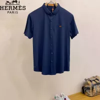 Cheap Hermes Shirts Short Sleeved For Men #1353866 Replica Wholesale [$52.00 USD] [ITEM#1353866] on Replica Hermes Shirts