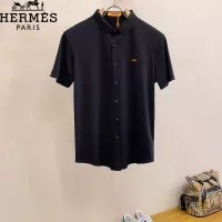 Cheap Hermes Shirts Short Sleeved For Men #1353867 Replica Wholesale [$52.00 USD] [ITEM#1353867] on Replica Hermes Shirts