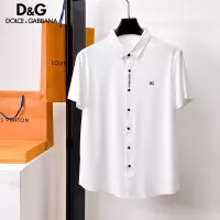 Cheap Dolce &amp; Gabbana D&amp;G Shirts Short Sleeved For Men #1353895 Replica Wholesale [$52.00 USD] [ITEM#1353895] on Replica Dolce &amp; Gabbana D&amp;G Shirts