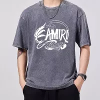 Cheap Amiri T-Shirts Short Sleeved For Men #1354191 Replica Wholesale [$45.00 USD] [ITEM#1354191] on Replica Amiri T-Shirts