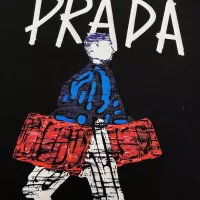 Cheap Prada T-Shirts Short Sleeved For Men #1354298 Replica Wholesale [$40.00 USD] [ITEM#1354298] on Replica Prada T-Shirts