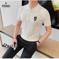Cheap Fendi T-Shirts Short Sleeved For Men #1354450 Replica Wholesale [$42.00 USD] [ITEM#1354450] on Replica Fendi T-Shirts
