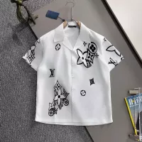 Cheap Louis Vuitton LV Shirts Short Sleeved For Men #1354501 Replica Wholesale [$60.00 USD] [ITEM#1354501] on Replica Louis Vuitton LV Shirts