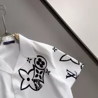 Cheap Louis Vuitton LV Shirts Short Sleeved For Men #1354501 Replica Wholesale [$60.00 USD] [ITEM#1354501] on Replica Louis Vuitton LV Shirts