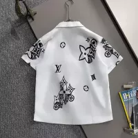 Cheap Louis Vuitton LV Shirts Short Sleeved For Men #1354501 Replica Wholesale [$60.00 USD] [ITEM#1354501] on Replica Louis Vuitton LV Shirts
