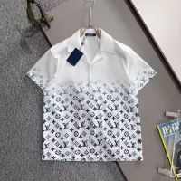 Cheap Louis Vuitton LV Shirts Short Sleeved For Men #1354502 Replica Wholesale [$60.00 USD] [ITEM#1354502] on Replica Louis Vuitton LV Shirts