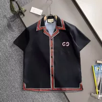 Cheap Gucci Shirts Short Sleeved For Men #1354505 Replica Wholesale [$60.00 USD] [ITEM#1354505] on Replica Gucci Shirts