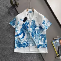 Cheap Prada Shirts Short Sleeved For Men #1354508 Replica Wholesale [$60.00 USD] [ITEM#1354508] on Replica Prada Shirts