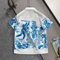 Cheap Prada Shirts Short Sleeved For Men #1354508 Replica Wholesale [$60.00 USD] [ITEM#1354508] on Replica Prada Shirts