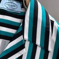 Cheap Prada Shirts Short Sleeved For Men #1354510 Replica Wholesale [$60.00 USD] [ITEM#1354510] on Replica Prada Shirts