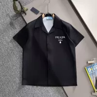 Cheap Prada Shirts Short Sleeved For Men #1354512 Replica Wholesale [$60.00 USD] [ITEM#1354512] on Replica Prada Shirts