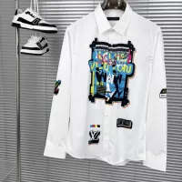 Cheap Louis Vuitton LV Shirts Long Sleeved For Men #1354815 Replica Wholesale [$98.00 USD] [ITEM#1354815] on Replica Louis Vuitton LV Shirts