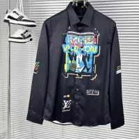 Cheap Louis Vuitton LV Shirts Long Sleeved For Men #1354816 Replica Wholesale [$98.00 USD] [ITEM#1354816] on Replica Louis Vuitton LV Shirts