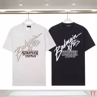 Cheap Balmain T-Shirts Short Sleeved For Unisex #1355050 Replica Wholesale [$32.00 USD] [ITEM#1355050] on Replica Balmain T-Shirts