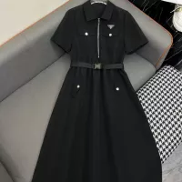 Cheap Prada Dresses Short Sleeved For Women #1355122 Replica Wholesale [$108.00 USD] [ITEM#1355122] on Replica Prada Dresses