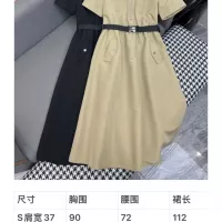 Cheap Prada Dresses Short Sleeved For Women #1355122 Replica Wholesale [$108.00 USD] [ITEM#1355122] on Replica Prada Dresses
