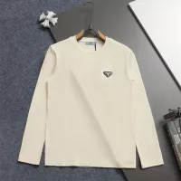 Cheap Prada T-Shirts Long Sleeved For Unisex #1355140 Replica Wholesale [$48.00 USD] [ITEM#1355140] on Replica Prada T-Shirts