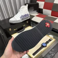 Cheap Dsquared High Tops Shoes For Men #1355559 Replica Wholesale [$85.00 USD] [ITEM#1355559] on Replica Dsquared High Tops Shoes