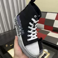Cheap Dsquared High Tops Shoes For Men #1355565 Replica Wholesale [$85.00 USD] [ITEM#1355565] on Replica Dsquared High Tops Shoes