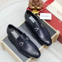 Cheap Salvatore Ferragamo Leather Shoes For Men #1355584 Replica Wholesale [$88.00 USD] [ITEM#1355584] on Replica Salvatore Ferragamo Leather Shoes
