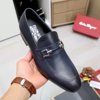 Cheap Salvatore Ferragamo Leather Shoes For Men #1355584 Replica Wholesale [$88.00 USD] [ITEM#1355584] on Replica Salvatore Ferragamo Leather Shoes