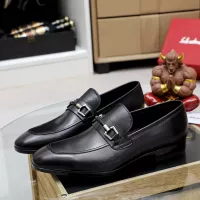 Cheap Salvatore Ferragamo Leather Shoes For Men #1355585 Replica Wholesale [$88.00 USD] [ITEM#1355585] on Replica Salvatore Ferragamo Leather Shoes