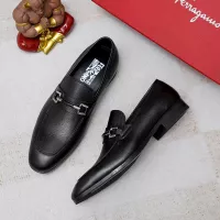Cheap Salvatore Ferragamo Leather Shoes For Men #1355586 Replica Wholesale [$88.00 USD] [ITEM#1355586] on Replica Salvatore Ferragamo Leather Shoes
