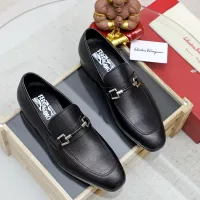 Cheap Salvatore Ferragamo Leather Shoes For Men #1355586 Replica Wholesale [$88.00 USD] [ITEM#1355586] on Replica Salvatore Ferragamo Leather Shoes