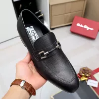 Cheap Salvatore Ferragamo Leather Shoes For Men #1355586 Replica Wholesale [$88.00 USD] [ITEM#1355586] on Replica Salvatore Ferragamo Leather Shoes
