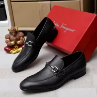 Cheap Salvatore Ferragamo Leather Shoes For Men #1355586 Replica Wholesale [$88.00 USD] [ITEM#1355586] on Replica Salvatore Ferragamo Leather Shoes