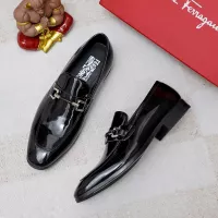 Cheap Salvatore Ferragamo Leather Shoes For Men #1355587 Replica Wholesale [$88.00 USD] [ITEM#1355587] on Replica Salvatore Ferragamo Leather Shoes