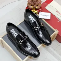 Cheap Salvatore Ferragamo Leather Shoes For Men #1355587 Replica Wholesale [$88.00 USD] [ITEM#1355587] on Replica Salvatore Ferragamo Leather Shoes