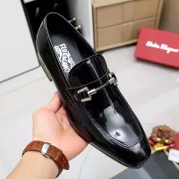 Cheap Salvatore Ferragamo Leather Shoes For Men #1355587 Replica Wholesale [$88.00 USD] [ITEM#1355587] on Replica Salvatore Ferragamo Leather Shoes