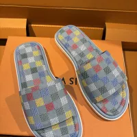 Cheap Louis Vuitton Slippers For Men #1356043 Replica Wholesale [$105.00 USD] [ITEM#1356043] on Replica Louis Vuitton Slippers