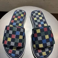 Cheap Louis Vuitton Slippers For Men #1356044 Replica Wholesale [$105.00 USD] [ITEM#1356044] on Replica Louis Vuitton Slippers