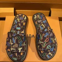 Cheap Louis Vuitton Slippers For Men #1356047 Replica Wholesale [$105.00 USD] [ITEM#1356047] on Replica Louis Vuitton Slippers