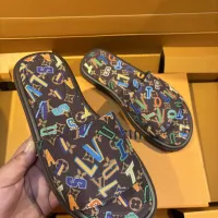 Cheap Louis Vuitton Slippers For Men #1356047 Replica Wholesale [$105.00 USD] [ITEM#1356047] on Replica Louis Vuitton Slippers
