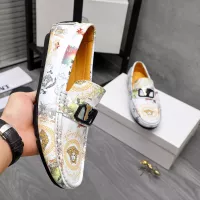 Cheap Versace Leather Shoes For Men #1356062 Replica Wholesale [$76.00 USD] [ITEM#1356062] on Replica Versace Leather Shoes