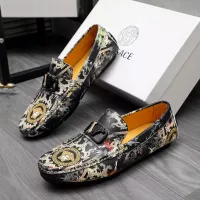 Cheap Versace Leather Shoes For Men #1356063 Replica Wholesale [$76.00 USD] [ITEM#1356063] on Replica Versace Leather Shoes