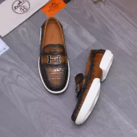 Cheap Hermes Leather Shoes For Men #1356262 Replica Wholesale [$98.00 USD] [ITEM#1356262] on Replica Hermes Leather Shoes