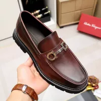 Cheap Salvatore Ferragamo Leather Shoes For Men #1356313 Replica Wholesale [$88.00 USD] [ITEM#1356313] on Replica Salvatore Ferragamo Leather Shoes