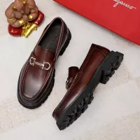 Cheap Salvatore Ferragamo Leather Shoes For Men #1356313 Replica Wholesale [$88.00 USD] [ITEM#1356313] on Replica Salvatore Ferragamo Leather Shoes