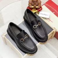 Cheap Salvatore Ferragamo Leather Shoes For Men #1356315 Replica Wholesale [$88.00 USD] [ITEM#1356315] on Replica Salvatore Ferragamo Leather Shoes