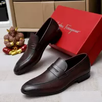 Cheap Salvatore Ferragamo Leather Shoes For Men #1356317 Replica Wholesale [$88.00 USD] [ITEM#1356317] on Replica Salvatore Ferragamo Leather Shoes